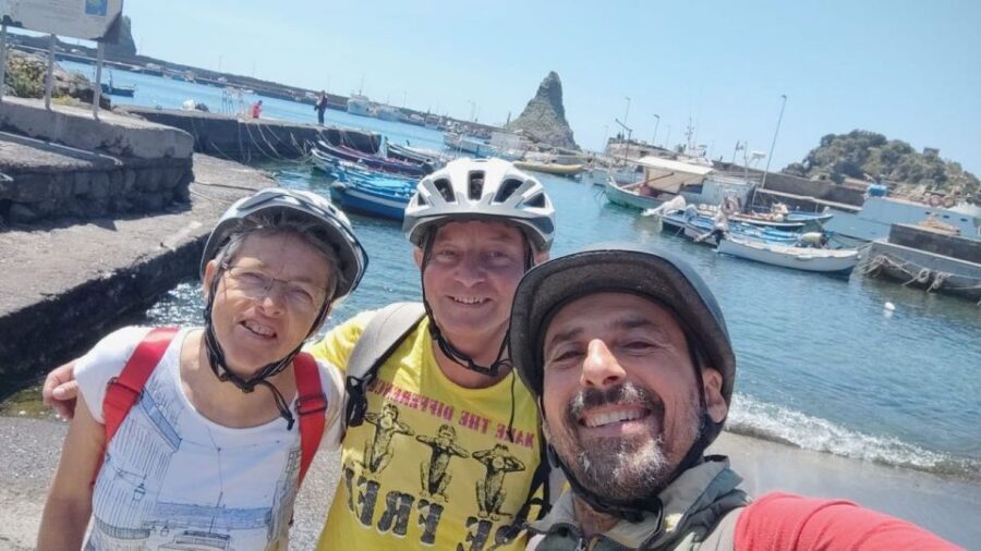 Catania: 4-Hour Guided Bike Tour - Meeting at Parcheggio Dogana and getting ready to ride