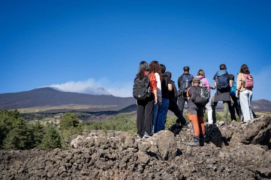 Catania: Amazing Etna Morning Tour with Pickup and Drop-Off - Monti Sartorius: walking toward crater views around 1800m