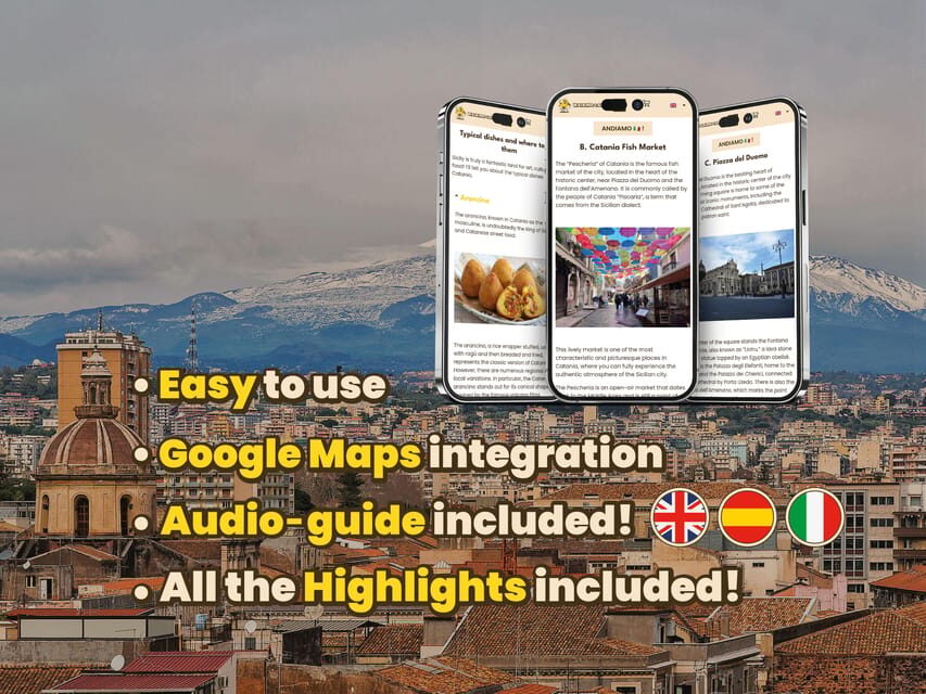 Catania: Digital guide made with a Local for your tour - A Catania tour you control: monuments, food, and city quirks