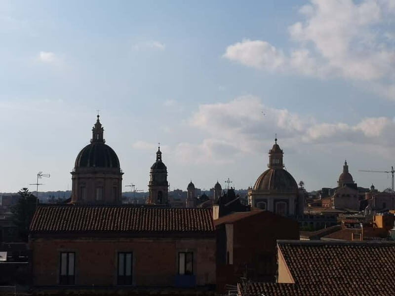 Catania: le coeur de la ville - Tour guidé en français - Finding the tour: Duomo, the lucky elephant, and a blue flag