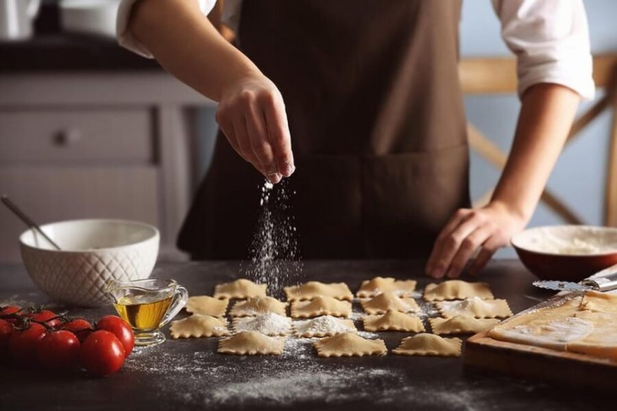 Catania: Pistachio Ravioli, Pasta Home Cooking Class w/ Wine - Inside the apartment kitchen: what the small-group setup really feels like
