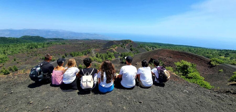 Etna excursion from Taormina and surroundings - First stop on the Etna road: Chalet Clan dei Ragazzi and shoe help