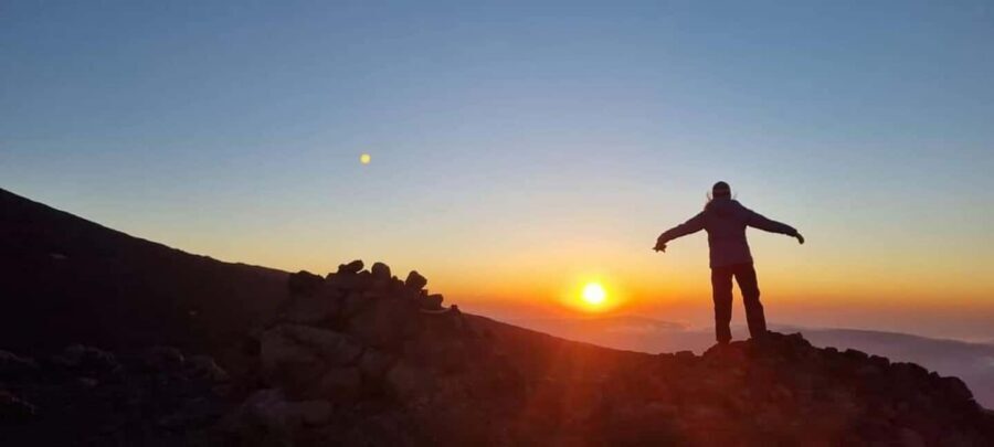 Etna North Sunset: Summit area & Craters of 2002 - Etna North at sunset: why the light and the view feel different