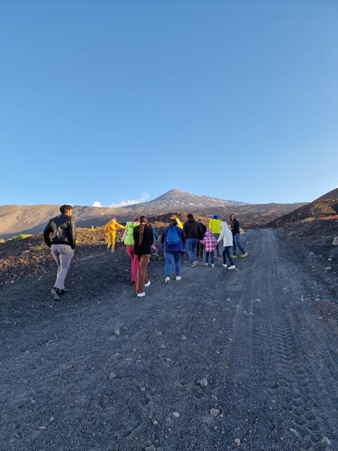 Etna North Sunset: Summit area & Craters of 2002 - North-East crater area and the observatory zone