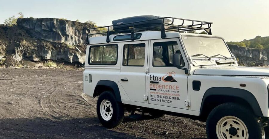 From Catania: 4x4 Mt Etna Jeep Tour - Meeting at Castello Ursino and Rolling Out in a 4x4 Defender