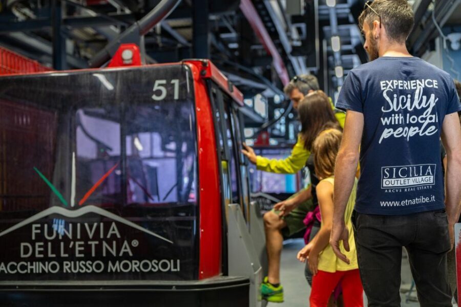From Catania: Mount Etna and Alcantara River Tour - From Catania to Etna: the van ride that sets the mood