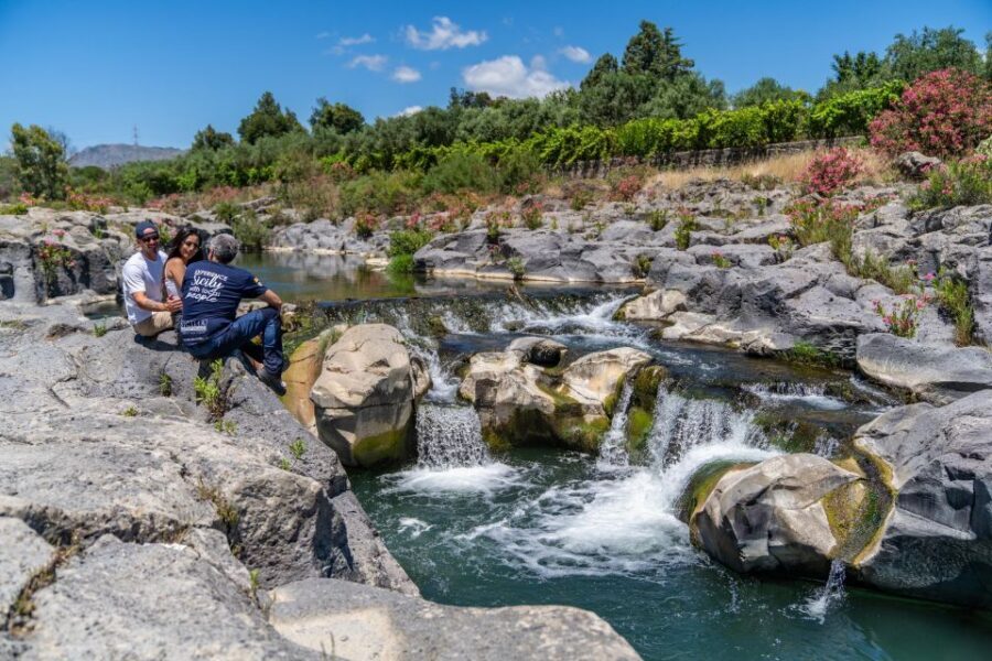 From Catania: Mount Etna and Alcantara River Tour - Ragalna refreshments and the organic farm tastings