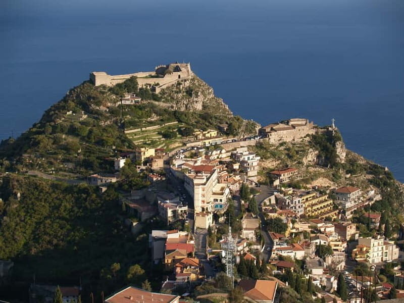 From Catania: Taormina, Savoca, & Castelmola Tour w/ Lunch - Taormina’s Greek Theatre and Corso Umberto Cathedral Views