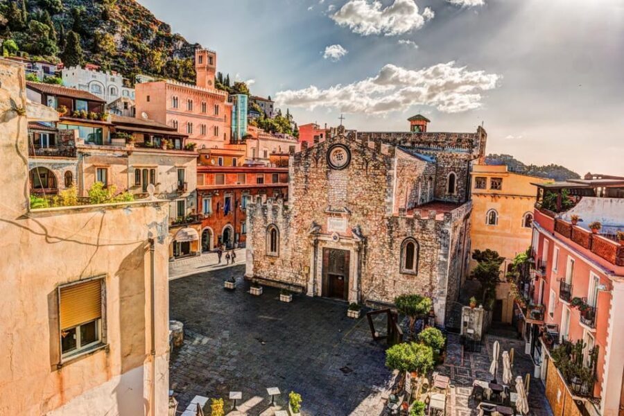 |FROM CATANIA| The Godfather - Savoca and Taormina [PRIVATE] - Taormina time: Greek Theater area, Corso Umberto energy, and quick choices