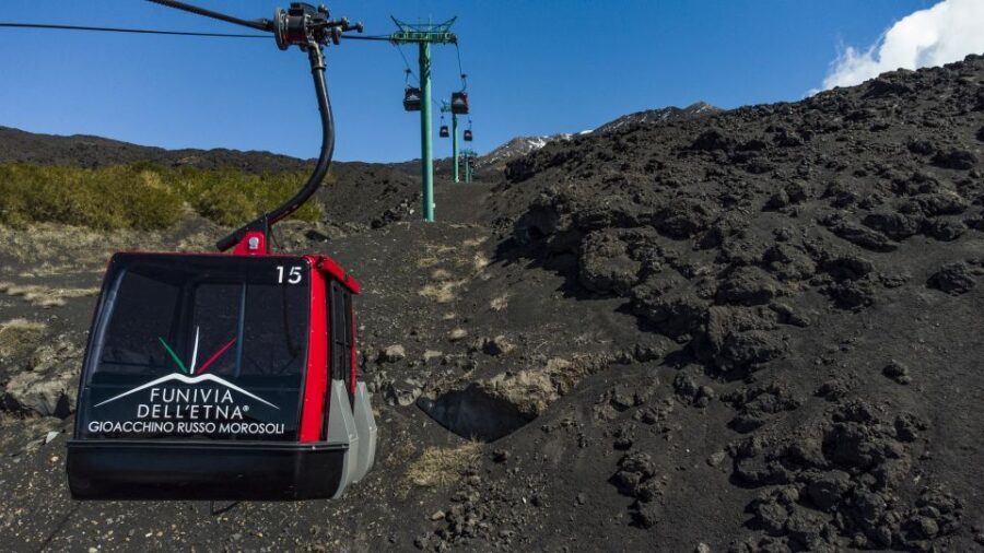 Mount Etna: Return Funivia dell'Etna Cable Car Ticket - What You’ll See at the Upper Station: Craters Below and Ionian Coast Views