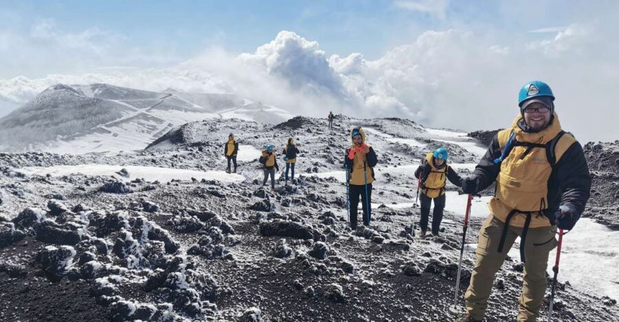 Mt Etna: Winter Trekking Tour with Optional Catania Transfer - Where this winter Etna trek really starts: Rifugio Sapienza at 1850m